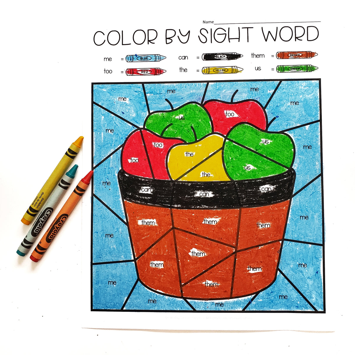 SIGHT WORDS – Sara J Creations