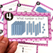 Load image into Gallery viewer, Place Value Base Ten Task Cards