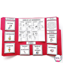 Load image into Gallery viewer, Seven Sacraments Spanish Catholic Lapbook
