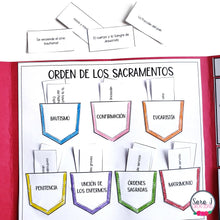 Load image into Gallery viewer, Seven Sacraments Spanish Catholic Lapbook