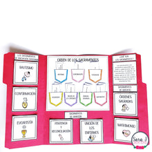Load image into Gallery viewer, Seven Sacraments Spanish Catholic Lapbook