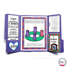 Load image into Gallery viewer, Advent Lapbook Bundle Catholic Spanish English