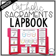 Load image into Gallery viewer, Seven Sacraments Spanish Catholic Lapbook