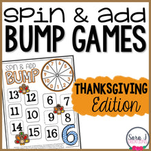 Load image into Gallery viewer, Thanksgiving Addition Fact Fluency Games
