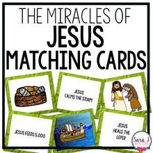 Load image into Gallery viewer, Miracles of Jesus Matching Card Game