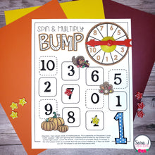 Load image into Gallery viewer, Thanksgiving Multiplication Bump Games