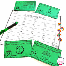 Load image into Gallery viewer, St. Patrick's Day Math Task Cards