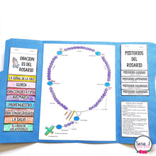 Load image into Gallery viewer, Rosary Lapbook Catholic Spanish Version