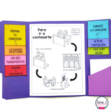 Load image into Gallery viewer, Confession Lapbook BUNDLE Spanish English Reconciliation