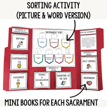 Load image into Gallery viewer, 7 Sacraments Lapbook Bundle Spanish and English