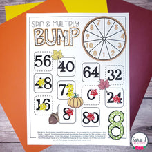 Load image into Gallery viewer, Thanksgiving Multiplication Bump Games