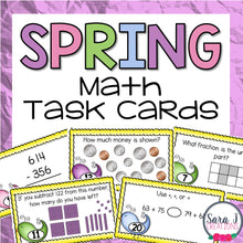 Load image into Gallery viewer, Spring Math Task Cards