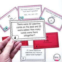 Load image into Gallery viewer, Valentine's Day Math Task Cards