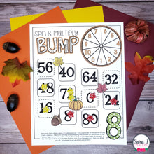 Load image into Gallery viewer, Thanksgiving Multiplication Bump Games