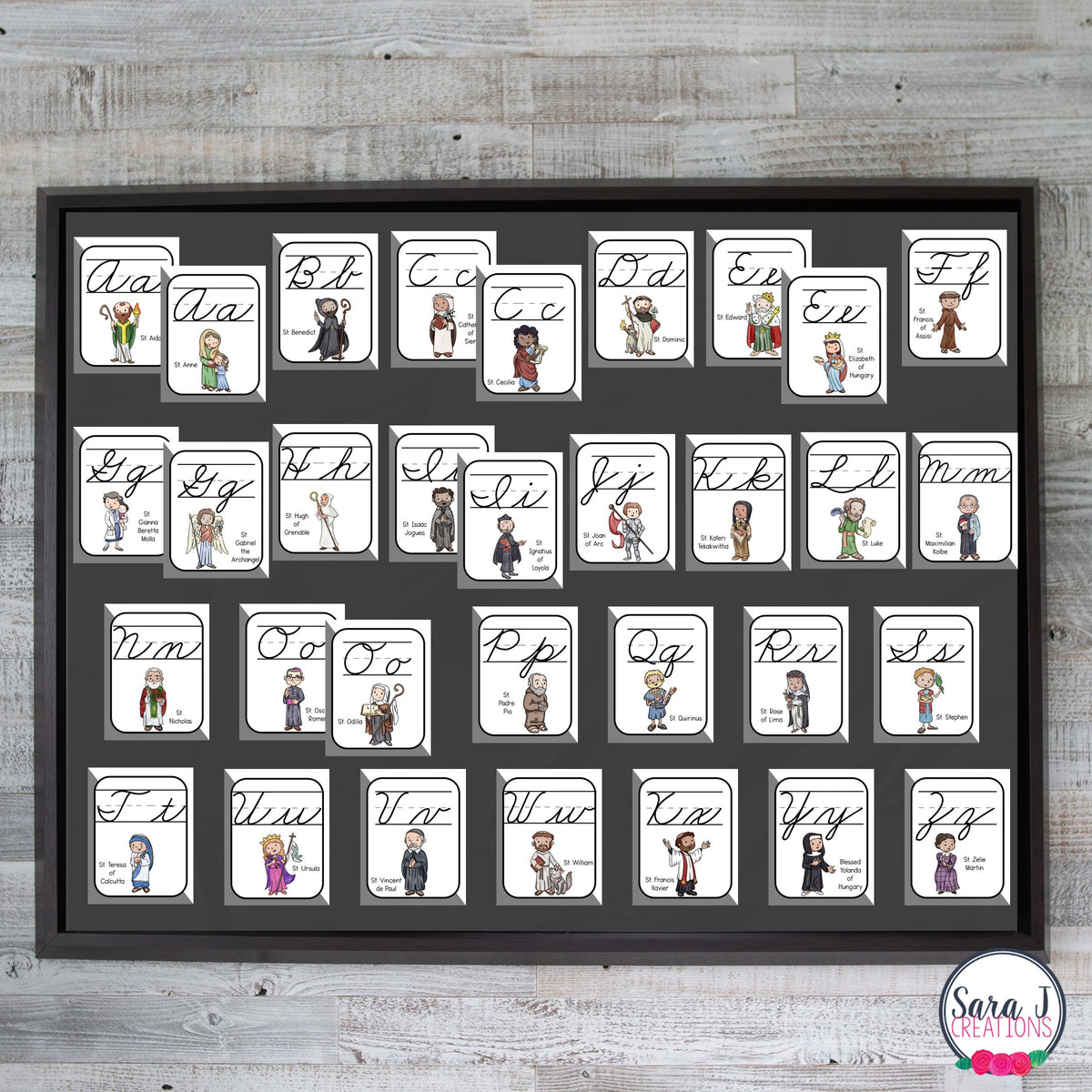 Catholic Saints ABC Posters – Sara J Creations