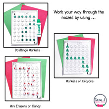 Load image into Gallery viewer, Winter and Christmas Tree Maze and Sight Word Coloring Pages
