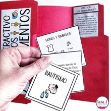 Load image into Gallery viewer, Seven Sacraments Spanish Catholic Lapbook