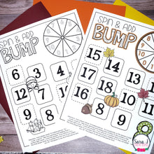Load image into Gallery viewer, Thanksgiving Addition Fact Fluency Games