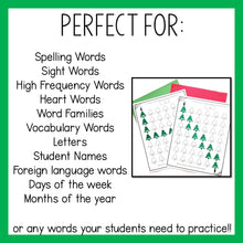 Load image into Gallery viewer, Winter and Christmas Tree Maze and Sight Word Coloring Pages