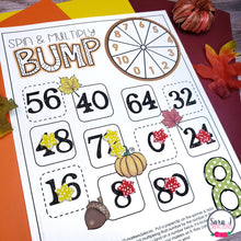 Load image into Gallery viewer, Thanksgiving Multiplication Bump Games