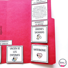 Load image into Gallery viewer, Seven Sacraments Spanish Catholic Lapbook