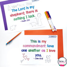 Load image into Gallery viewer, Catholic Bible Verses for the Year Bible Lessons Kids Activities
