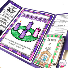 Load image into Gallery viewer, Advent Lapbook Bundle Catholic Spanish English