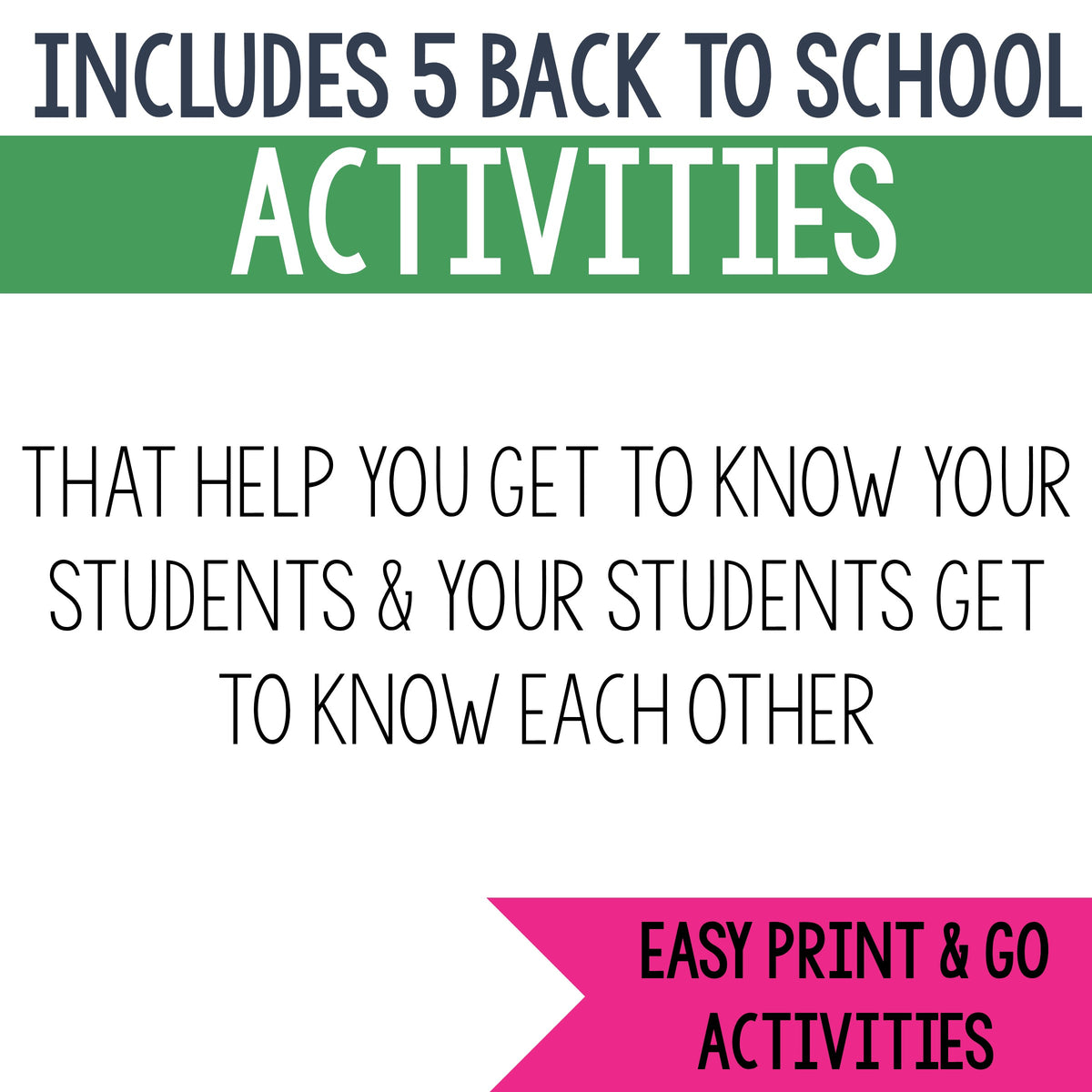 Get to Know You Activities for Back to School – Sara J Creations