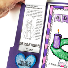 Load image into Gallery viewer, Advent Lapbook Bundle Catholic Spanish English