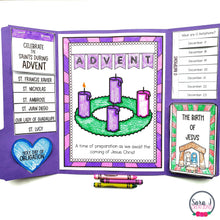 Load image into Gallery viewer, Advent Lapbook Bundle Catholic Spanish English