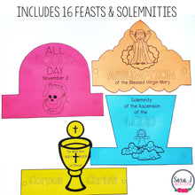 Load image into Gallery viewer, Catholic Crowns for Saints, Liturgical Living, Feast Days