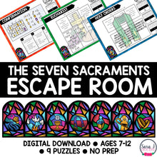 Load image into Gallery viewer, Catholic Escape Room Seven Sacraments