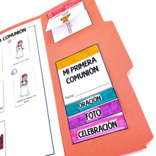 Load image into Gallery viewer, First Communion Lapbook BUNDLE in Spanish & English Eucharist Parts of the Mass