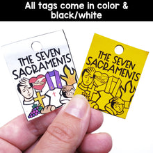 Load image into Gallery viewer, Catholic Reward Tags Volume 3 - Ten Commandments, Seven Sacraments