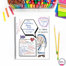 Load image into Gallery viewer, Catholic Saints Sketchbook (Coloring Book for Big Kids)
