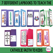 Load image into Gallery viewer, Catholic Lapbook SPANISH Bundle