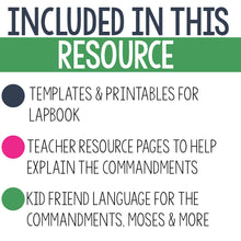 Load image into Gallery viewer, Ten Commandments Catholic Lapbook