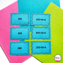 Load image into Gallery viewer, Expanded Form Place Value Matching Cards