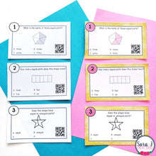 Load image into Gallery viewer, Fractions Third Grade Math Task Cards