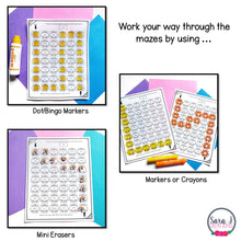 Load image into Gallery viewer, Summer Maze Editable Sight Word Games for Beach Day