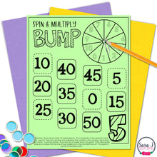 Load image into Gallery viewer, Multiplication Math Fact Bump Games