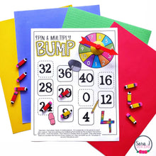 Load image into Gallery viewer, Beginning of the Year Math Games Multiplication Bump Games for Back to School
