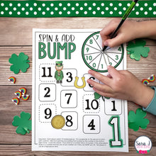 Load image into Gallery viewer, St. Patrick's Day BUMP Math Games Addition Fact Fluency