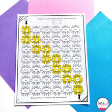Load image into Gallery viewer, Summer Maze Editable Sight Word Games for Beach Day