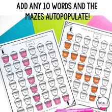 Load image into Gallery viewer, Summer Maze Editable Sight Word for the Beach