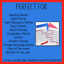 Load image into Gallery viewer, Summer Mazes Editable Sight Word Games for Memorial Day, Flag Day & 4th of July