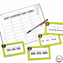 Load image into Gallery viewer, Skip Counting Task Cards