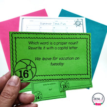 Load image into Gallery viewer, Summer ELA 2nd Grade Task Cards