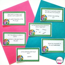 Load image into Gallery viewer, Summer ELA 2nd Grade Task Cards
