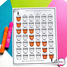 Load image into Gallery viewer, Summer Maze Editable Sight Word for the Beach